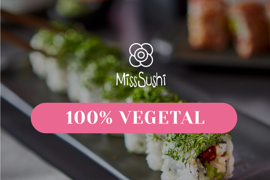 Menú Miss Sushi 100% vegetal
